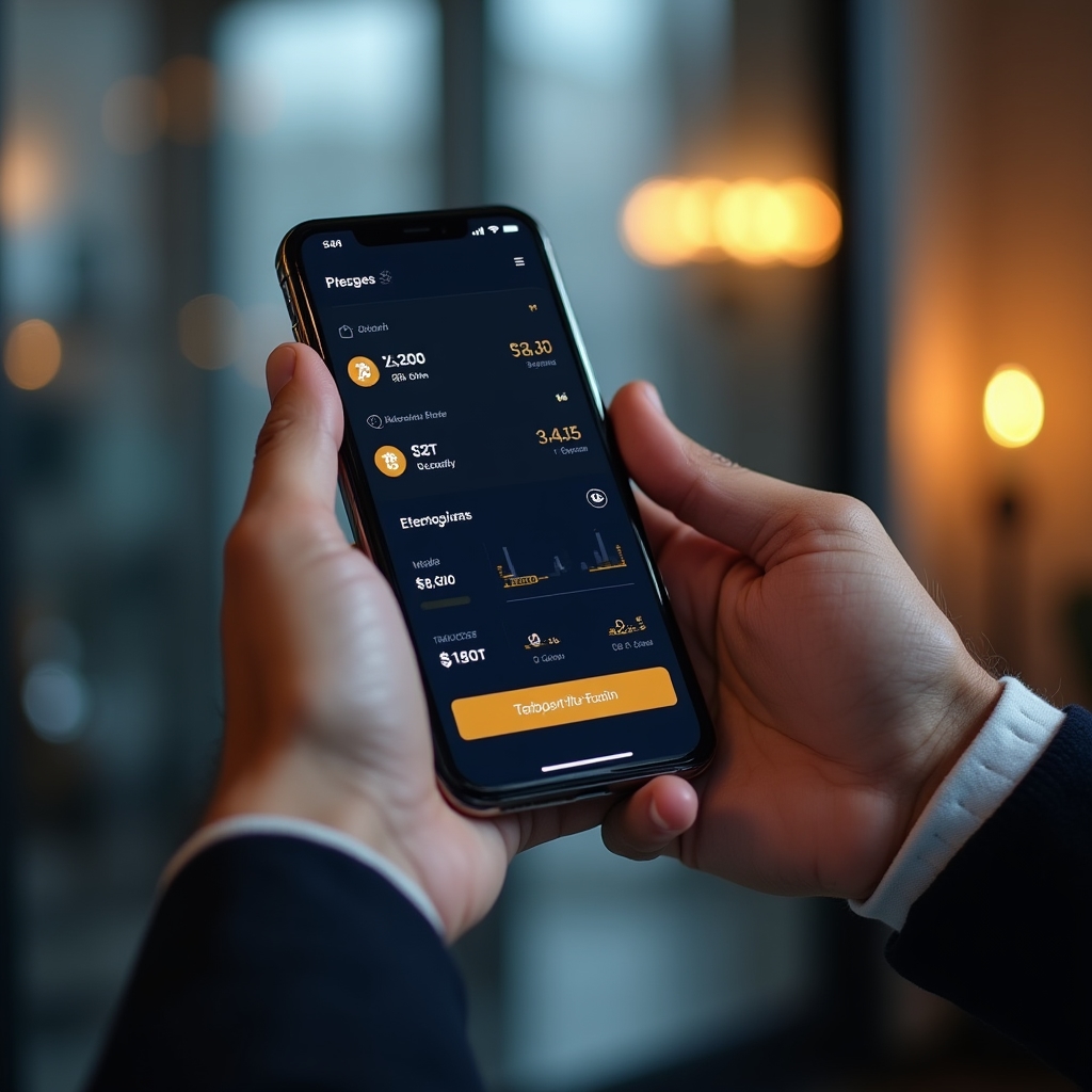 Self-custody digital wallet interface showing Bitcoin and Ethereum balances with transaction history